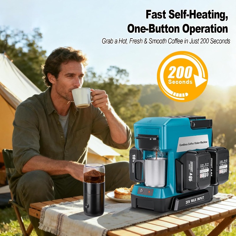 Coffee Equipment For Camping - Macchina da caffè wireless con macinacaffè